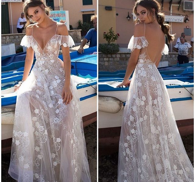 vestido de noiva praia transparente